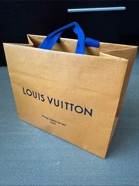 Louis Vuitton Shopping Tote Bag EMPTY Orange Small 8.5” x 7” x 4.5”